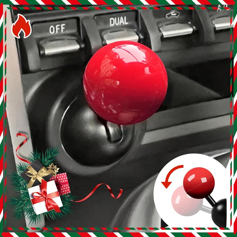 Tybasthe Push Start Joystick, Metal Car Joystick Starter Engine Stop Button Cover, Cool Car Accessories Interior Decorations Red - Image 1